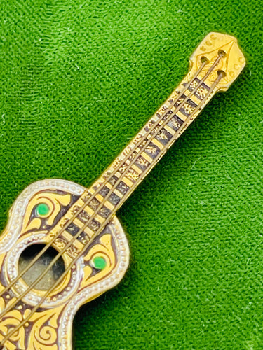 Damascene Spanish Guitar Devil's Details